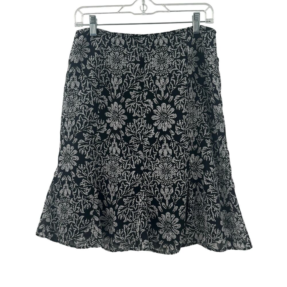 Y2K Jaclyn Smith Classic gray and black midi skirt